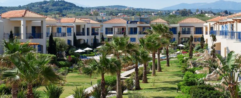 Seafront apartment for sale in Chania Crete complex external ch115