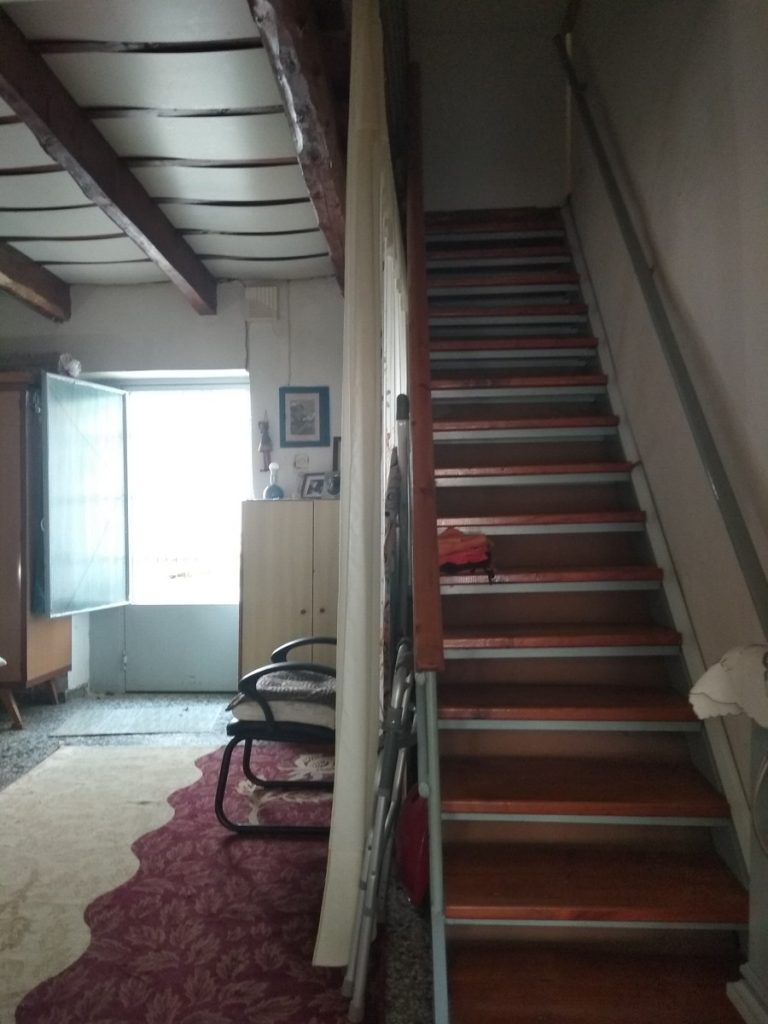 Stone house for sale in Chania area internal stairs