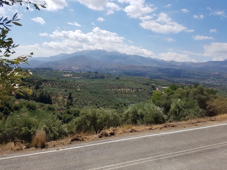 Plot of land in Chania Crete for sale with valley views