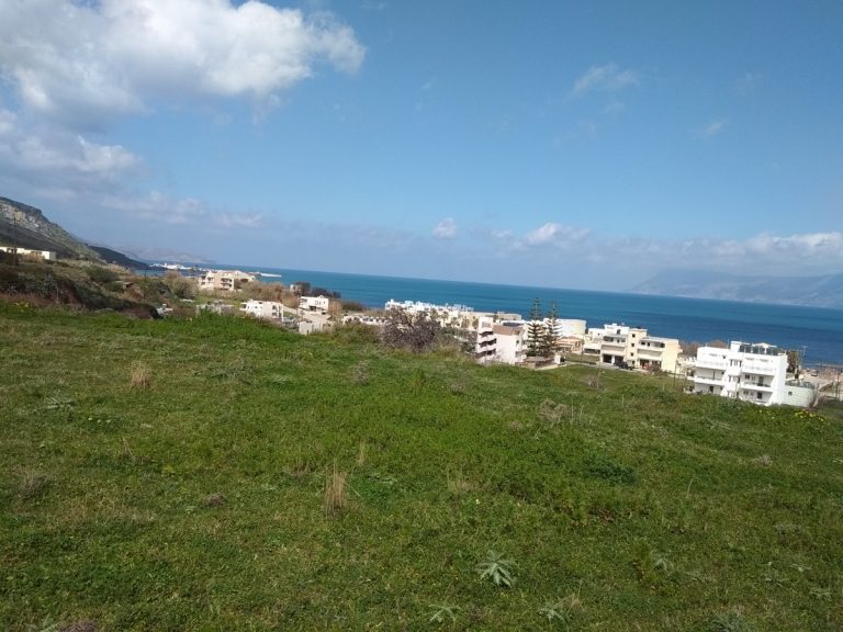 Plot of land in Chania Crete for sale with views and high building density