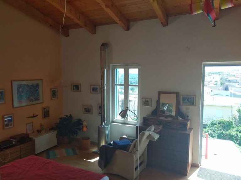 Stone house for sale in Chania area window