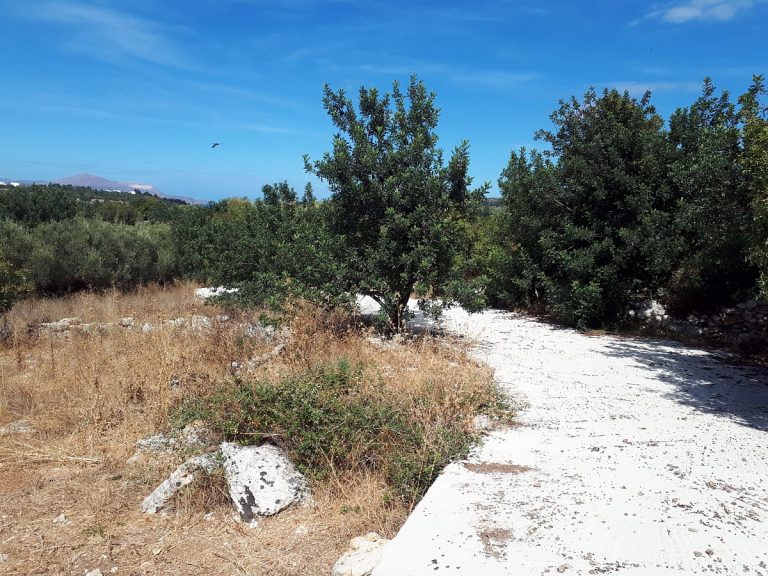land for sale in chania crete dirt road