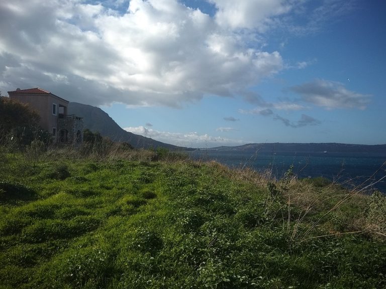 Seafront plot in Chania Crete for sale unobstructed views KL426