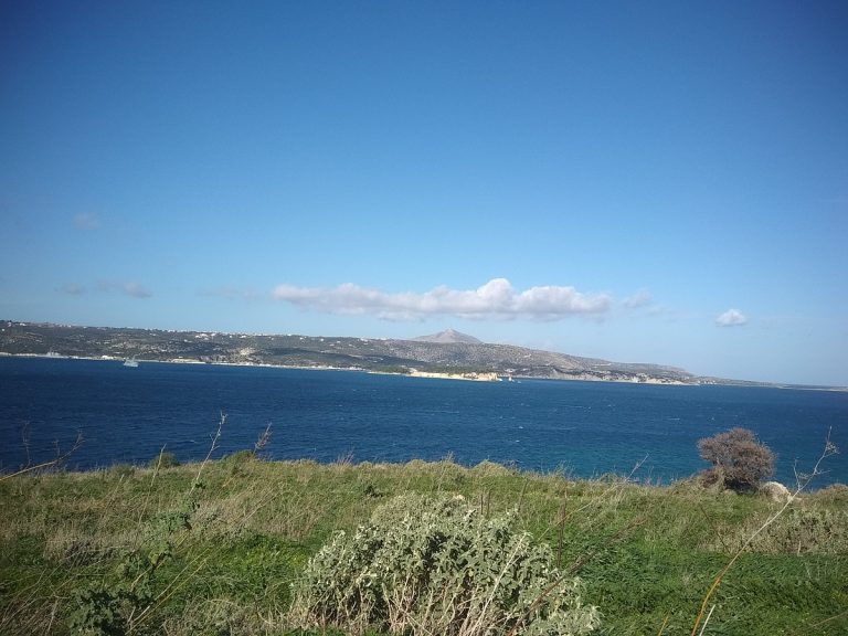 Seafront plot in Chania Crete for sale with beach access KL426