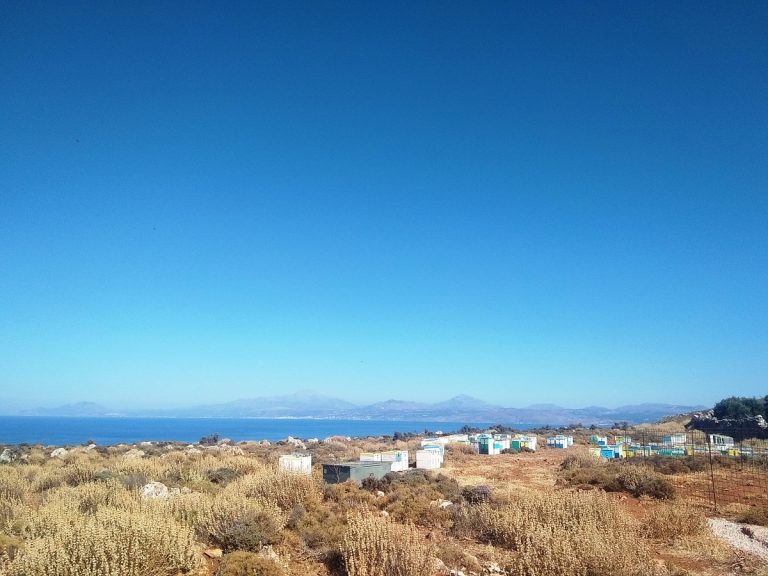 Seafront plot of land in Chania Crete for sale impressive views kl429