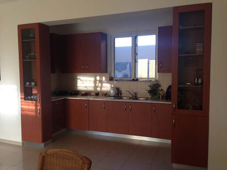 apartment for sale in akrotiri crete kitchen