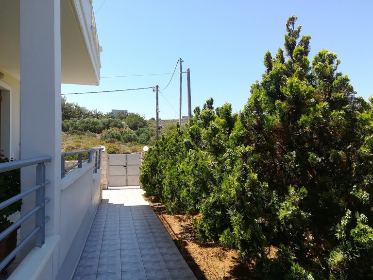 apartment for sale in akrotiri crete tiled entrance