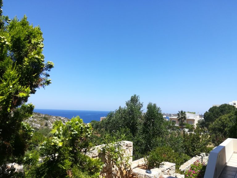 apartment for sale in akrotiri crete sea and countryside view