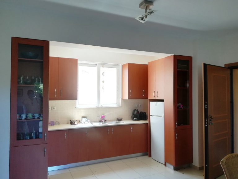 apartment for sale in akrotiri crete open plan kitchen