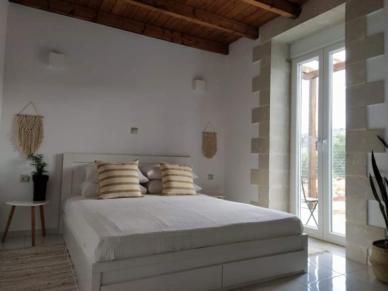 stone house for sale in apokoronas chania kh150 master bedroom