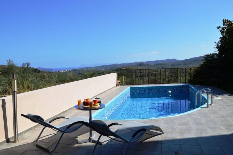 villa for sale platanias chania ch137 blue pool