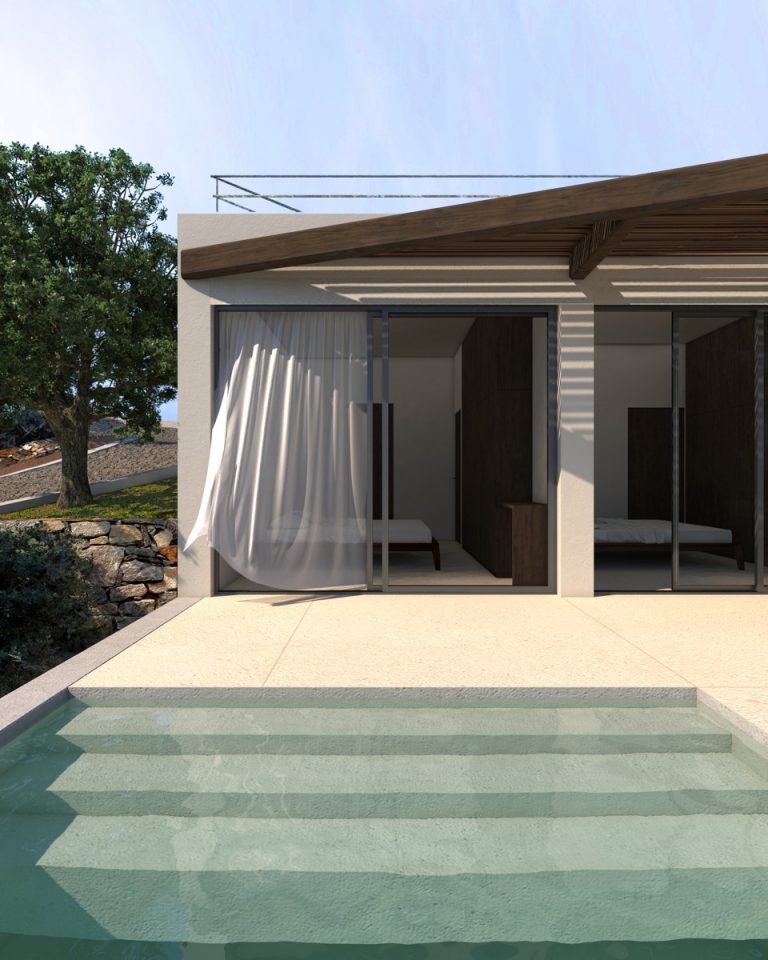 villas for sale selia chania kh170 pool and windows