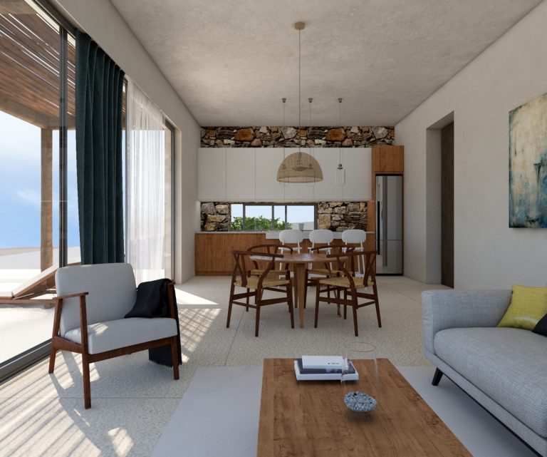 villas for sale selia chania kh170 modern living room