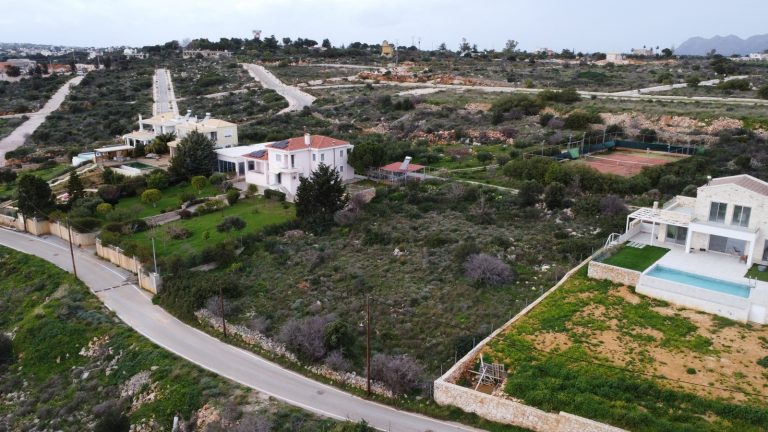 drone shot of development plot in sternes akrotiri
