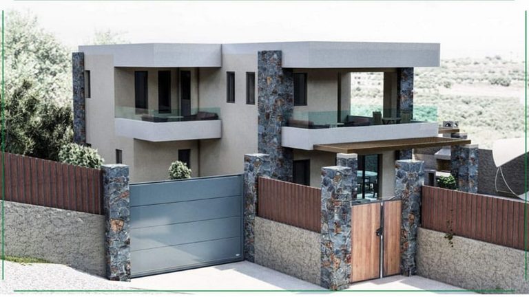 Visualization of building facades and surrounding terrain for Kera development