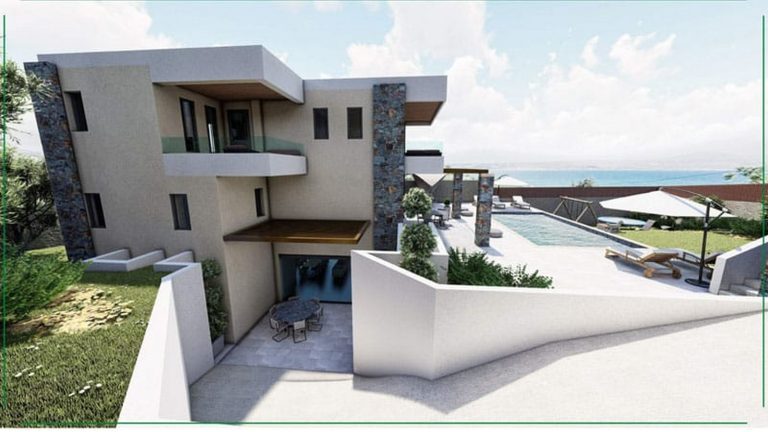 Digital model of the Kera development highlighting balconies and terraces