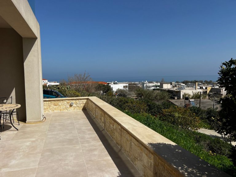 sea views from the balcony of modern villa for sale