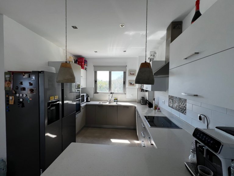 Modern kitchen in villa for sale in chania