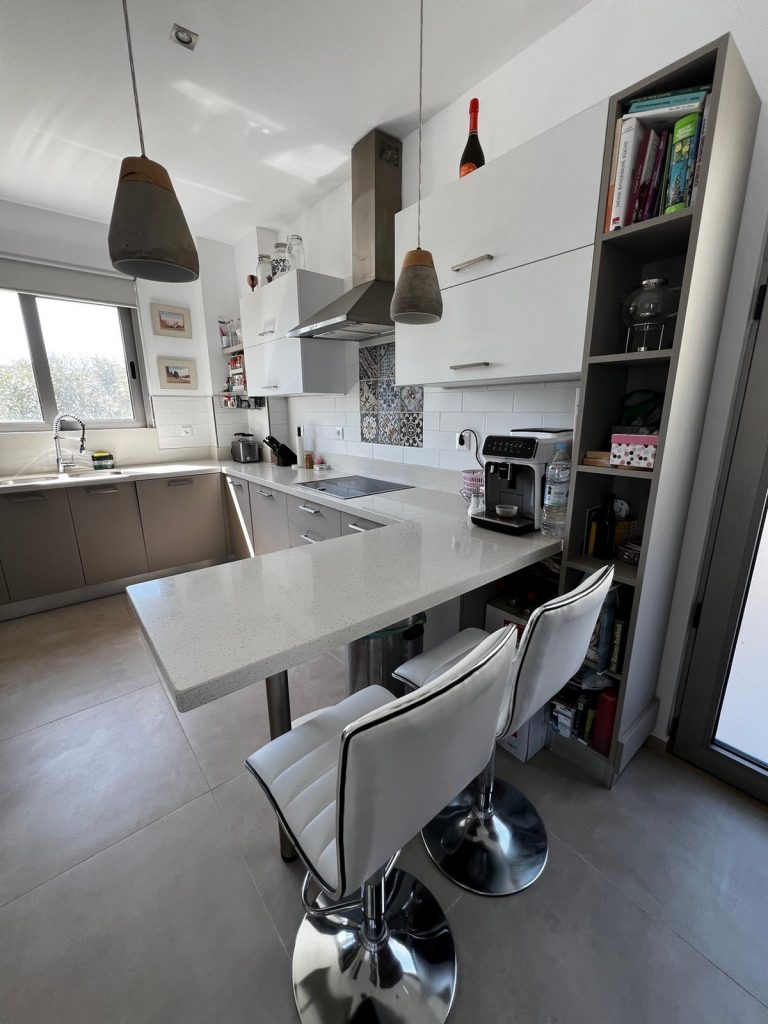 convinient kitchen area in house for sale in chania