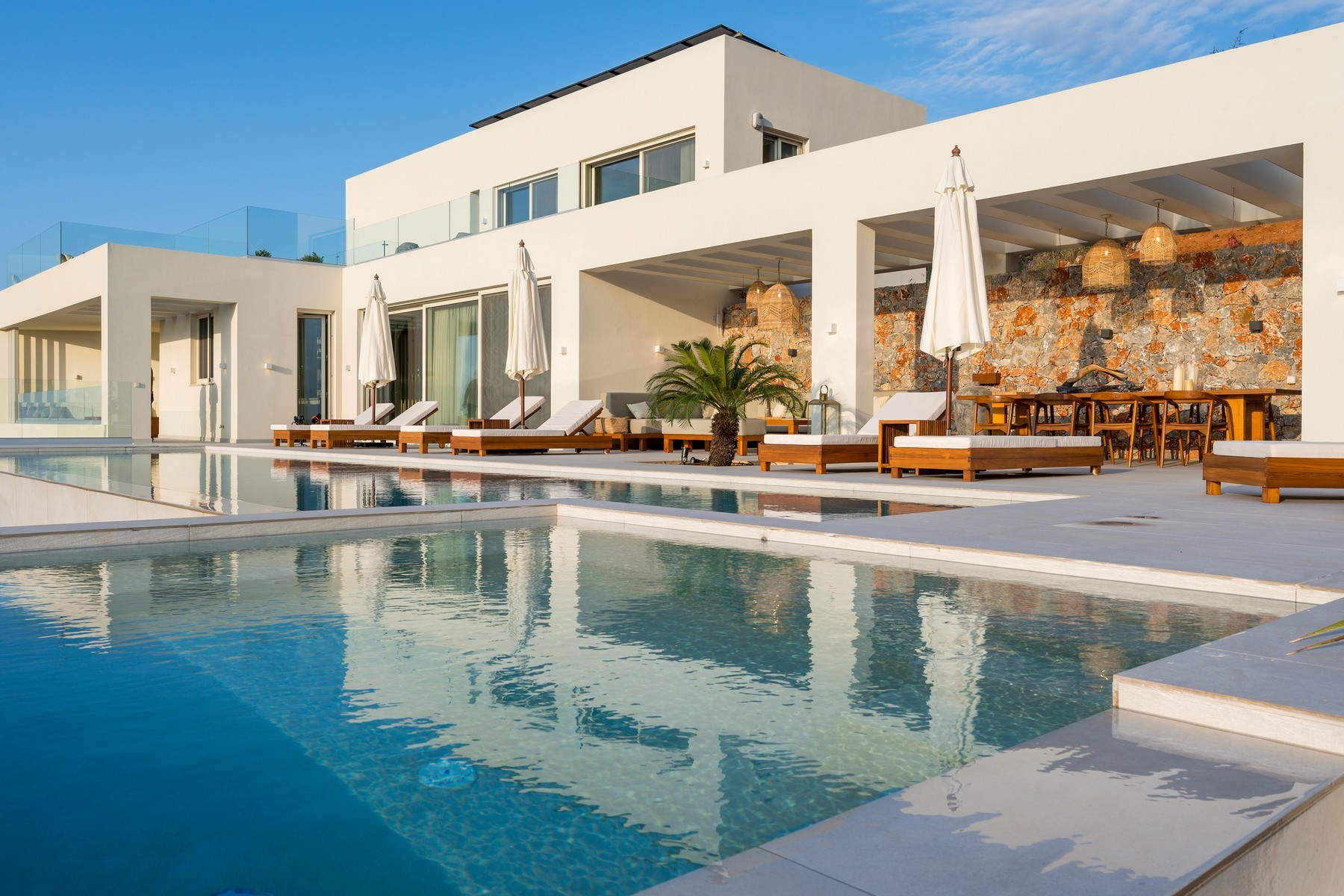 Seafront luxury villa in Crete maintained and managed to high standards