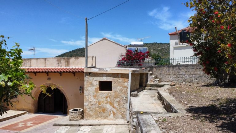 Venetian Stone House with Arched Doorways in Apokoronas Crete