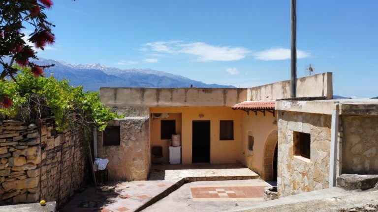 venetian style stone house exterior for sale in kalamitsi apokoronas