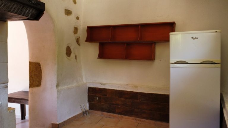 traditional kitchen in stone house for sale in chania crete