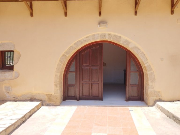 Beautiful Arched Venetian Door in Property for Sale in Chania