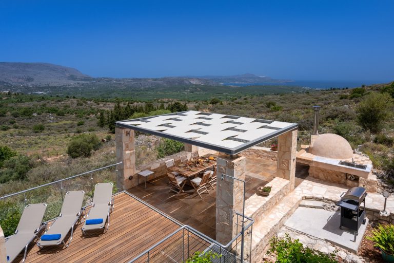 Beautiful Panoramic Views Across the Cretan Coast and Mountains