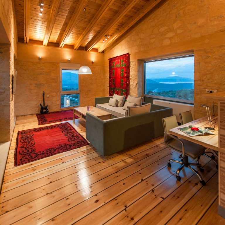 Warm and Inviting Living Space Overlooking the Surrounding Landscape