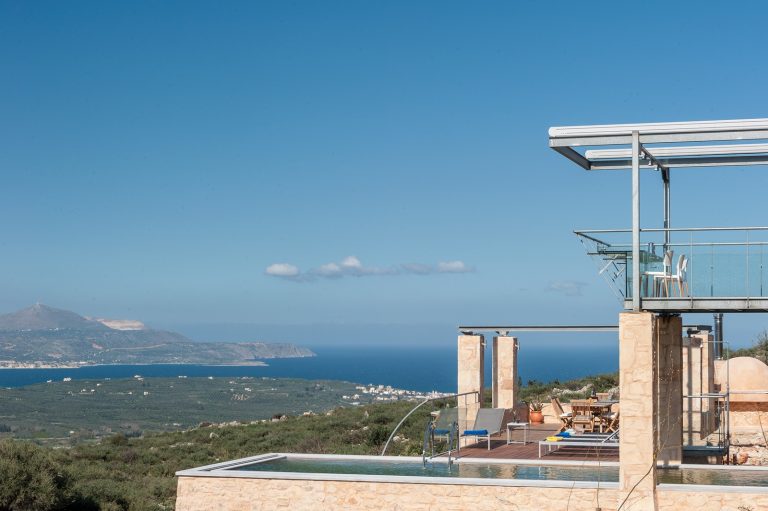 A Villa with Breathtaking Views Over the Sea and Surrounding Landscape