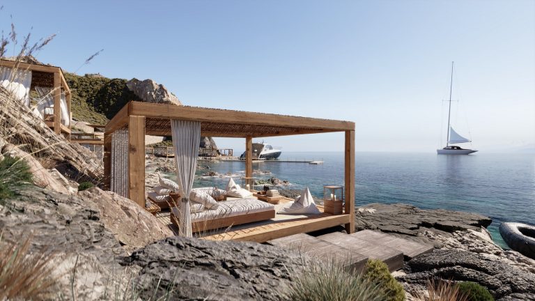 cove kefalas amazing sea and sunset views